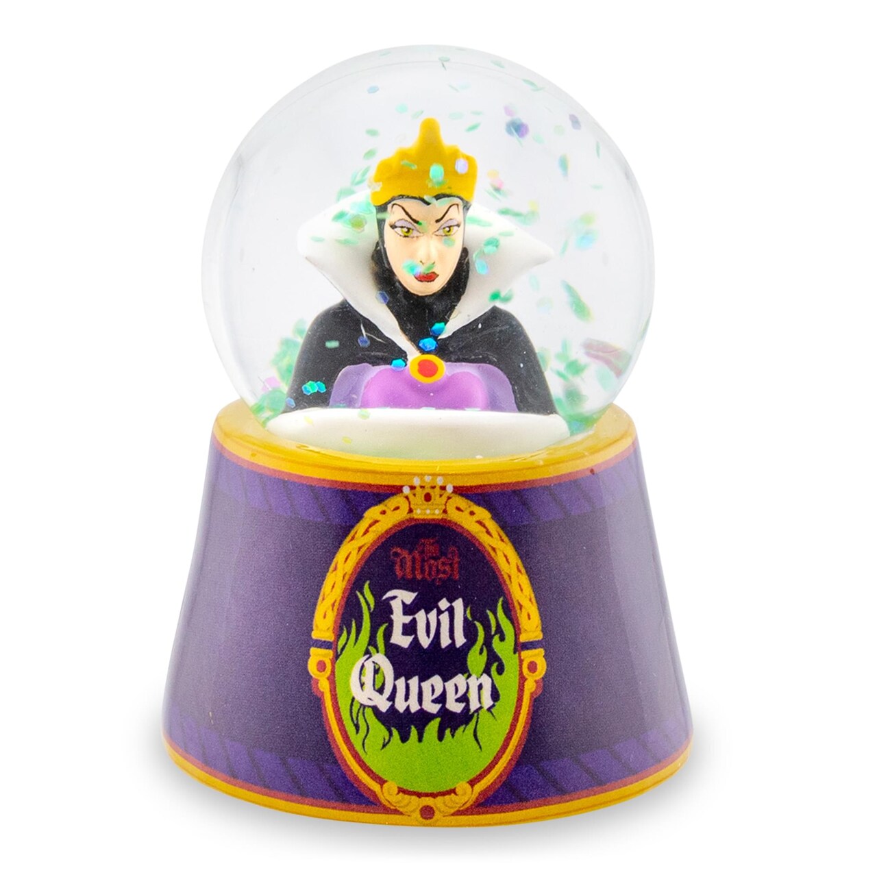 Disney Snow White Evil Queen "Mirror, Mirror" Mini Light-Up Snow Globe